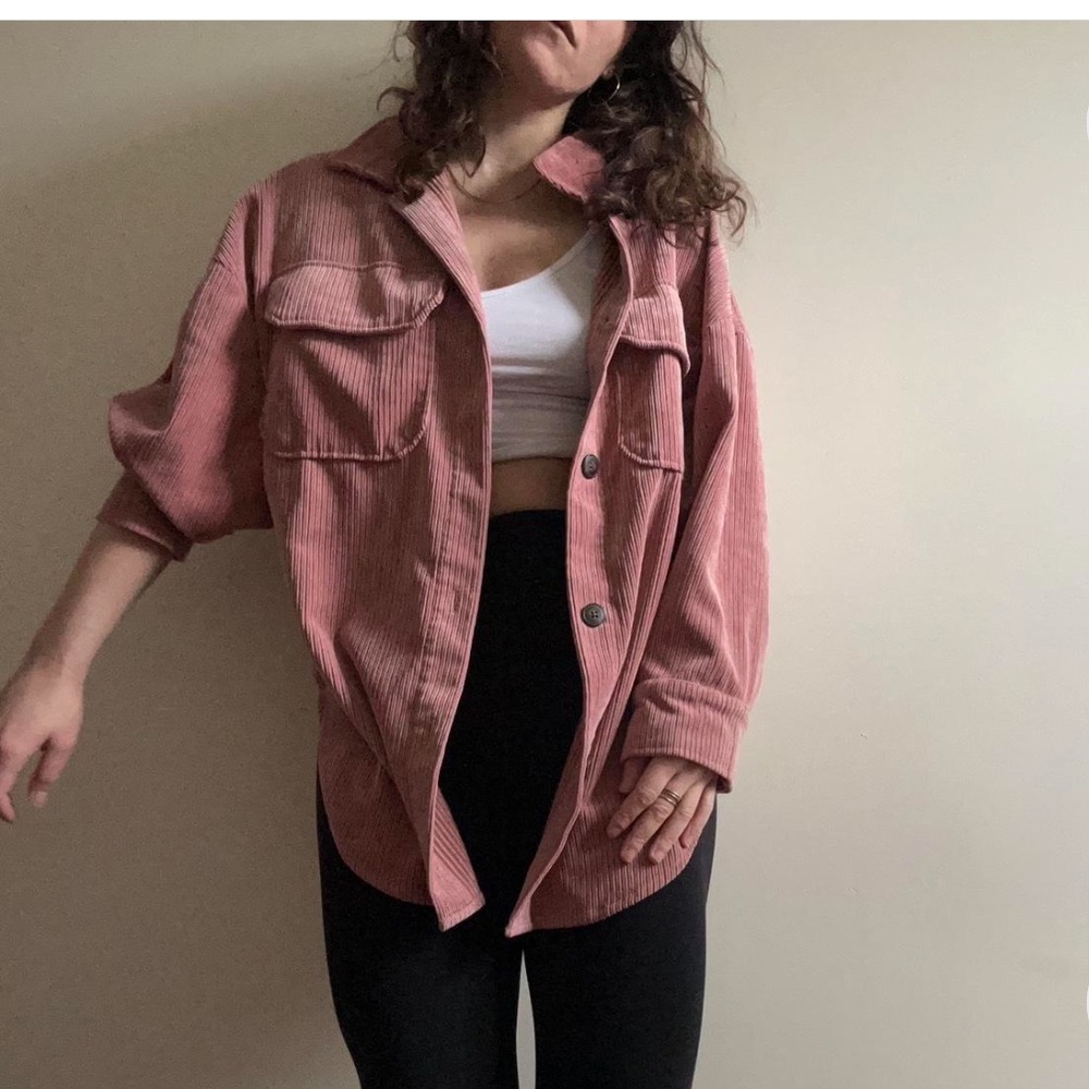 Ci Sono Pink Utility Jacket Relaxed Fit